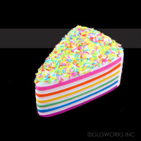 6" SLOW RISING SCENTED RAINBOW CAKE SQUISHY (1 PIECE)
