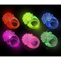 FLASHING RING - BUMPY SHAPED - ASSORTED COLORS (1 PIECE)