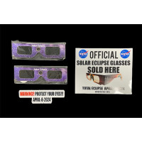 SOLAR ECLIPSE GLASSES NASA APPROVED 2024 CE & ISO CERTIFIED SAFE SHADES FOR DIRECT SUN VIEWING (1 DISPLAY )