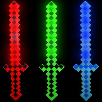 24" FLASHING PIXEL SWORD  ASSORTED COLORS (1 PIECE)