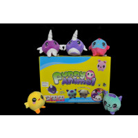 4.5" ASSORTED SLOW RISING SQUISHY PLUSH ANIMALS (1 PIECE)