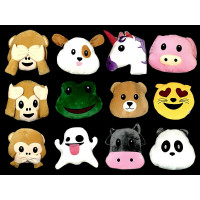 14" ASSORTED STYLE EMOJI PLUSH PILLOW  (1 PIECE)