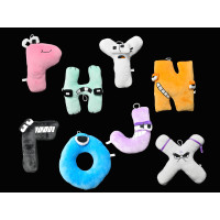 7.5" PLUSH ASSORTED ABC LETTERS (1 PIECE)
