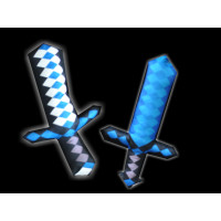 24" ASSORTED STYLE PLUSH PIXEL SWORD