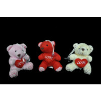 ASSORTED COLOR SMALL TEDDY BEAR PLUSH WITH WINDOW SUCTION CUP (1 PIECE)