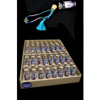ASSORTED STYLE GUARDIAN ANGEL BRACELETS IN GLASS BOTTLE W/DISPLAY (72 PCS)