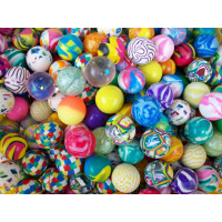 1" RUBBER BOUNCY BALLS (100 PIECES/BAG)
