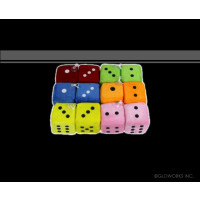 ASSORTED COLOR FUZZY DICE (1 PAIR)