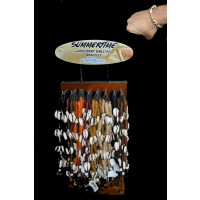 HEMP & COWRIE SHELL SURFER BRACELET (96 PCS)