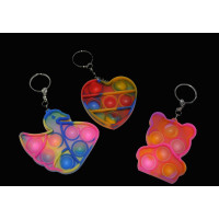 ASSORTED 2" POPPER KEY CHAINS (1 PIECE)