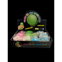 ASSORTED COLOR NEON GLOW IN THE DARK DOH BALL (1 PIECE)