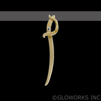 HAND CARVED WOODEN PIRATE SWORD (1 PIECE) 