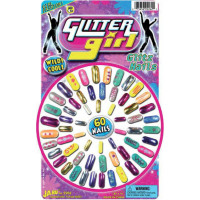 ASSORTED COLOR GLAMOUR NAILS CARDED PLAY SET (1 PIECE)