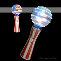9" SPINNING FLAG WAND (1 PIECE)