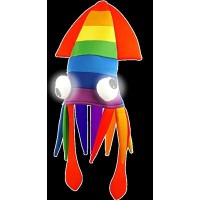 FLASHING SQUID RAINBOW HAT (1 PIECE)