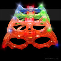 LED ASSORTED COLOR BAT SHAPED GLASSES (1 PIECE)