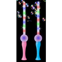 29" LED FLASHING ASSORTED COLOR BUBBLE SWORD (1 PIECE)