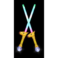 FLASHING LED SWORD WITH GIRAFFE HANDLE 