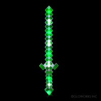 LED ST PATRICK'S DAY PIXEL SWORD (1 PIECE)