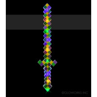 LED MARDI GRAS PIXEL SWORD (1 PIECE)