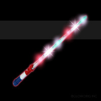 USA Flashing Sword with Red/White/Blue Handle (1 PIECE)