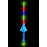 MULTI-COLOR LED SWORD WITH SOUND AND SPACE SHUTTLE (1 PIECE) 