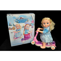 13" DOLL ON LED SCOOTER 