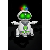 ROTATING Q-ROBOT WITH LIGHTS AND SOUND (1 PIECE)