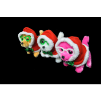 FLASHING, WALKING, BARKING CHRISTMAS DOG (1 PIECE) 