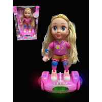 DOLL ON BALANCE BOARD WITH SOUND AND LIGHTS (1 PIECE)