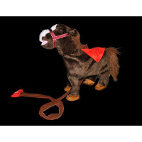 PLUSH WALKING DANCING HORSE WITH LEASH AND MUSIC (1 PIECE)
