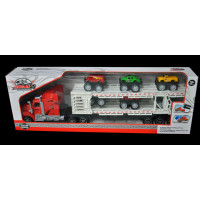 TOY TRUCK TRAILER WITH ACCESSORIES