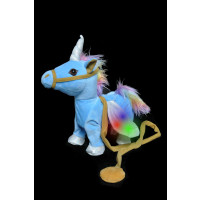 PLUSH WALKING DANCING UNICORN WITH LEASH AND MUSIC (1 PIECE)