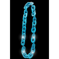 LED TURQUOISE LINK CHAIN NECKLACE (1 PIECE)