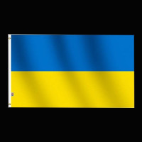 3' X 5' UKRAINE FLAG WITH METAL GROMMET ( 1 PIECE)